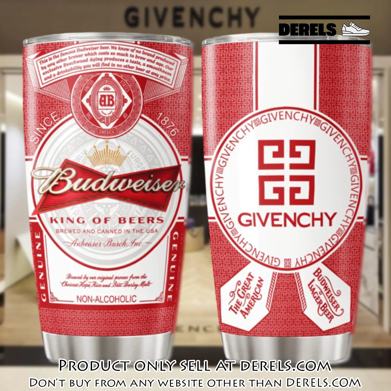 Givenchy budweiser stainless steel tumbler 20oz30oz dr2537060